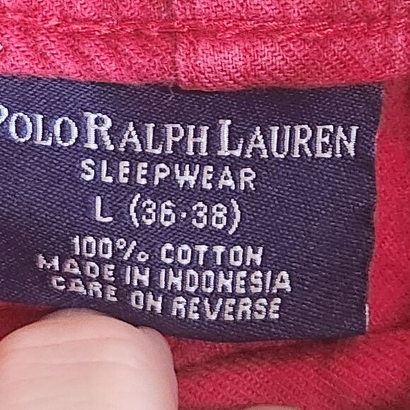 POLO‎ RALPH LAUREN Mens Ditzy Horse Logo Sleep Pants Size XL Cotton Flannel PJs - Picture 8 of 9